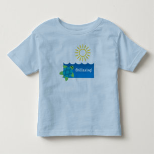 Diseño de Chillaxing Turtle - Todler Fine Jersey T