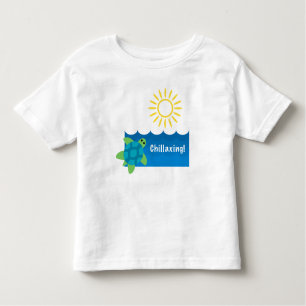 Diseño de Chillaxing Turtle - Todler Fine Jersey T