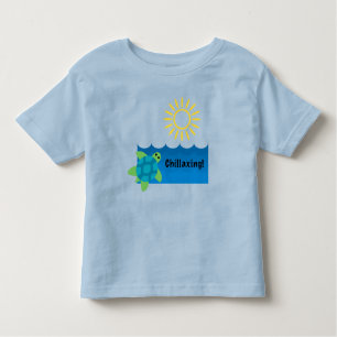 Diseño de Chillaxing Turtle - Todler Fine Jersey T