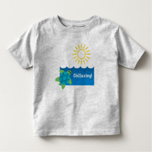 Diseño de Chillaxing Turtle - Todler Fine Jersey T