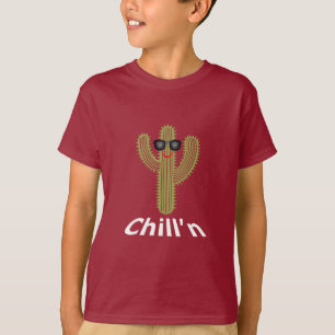 Diseño de Chill'n Cactus - Camiseta básica para ni