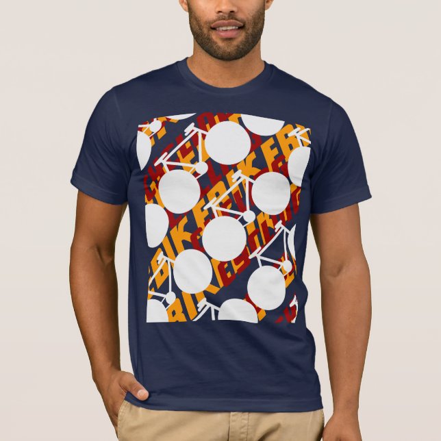 diseño de ciclo del ~ de la camiseta de la bici (Anverso)