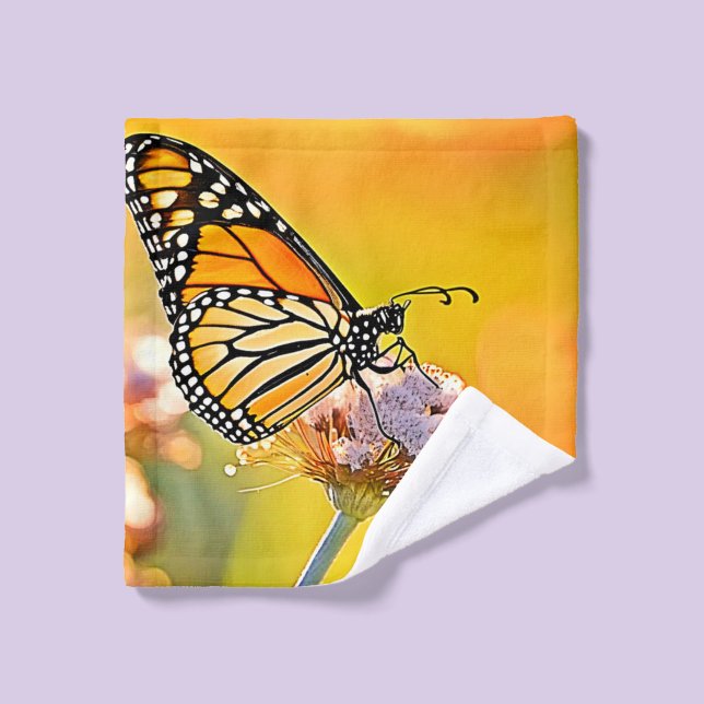 Diseño de cierre de mariposa majestuosa (Toallita)