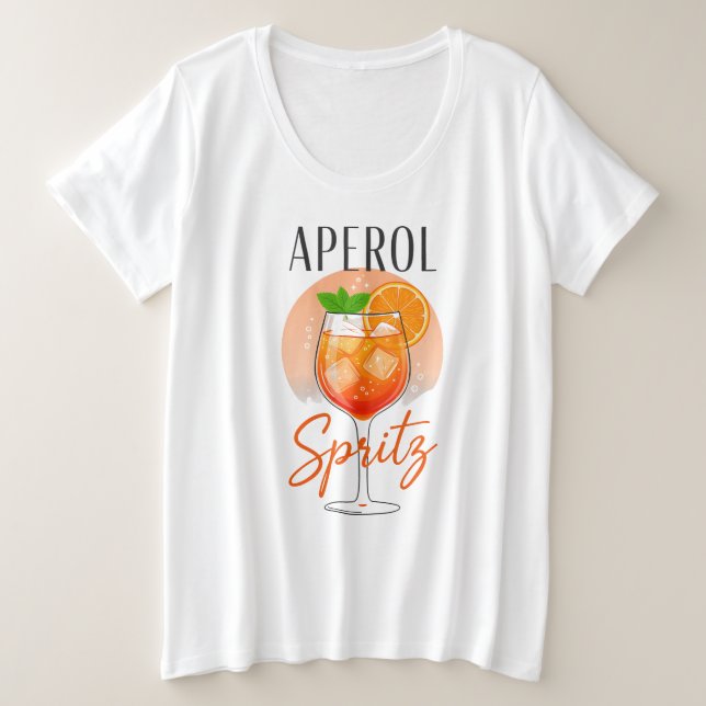Diseño de cóctel Aperol Spritz (Anverso del diseño)