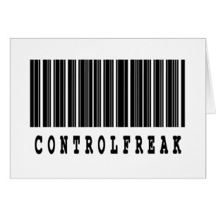 diseño de código de barras freak de control