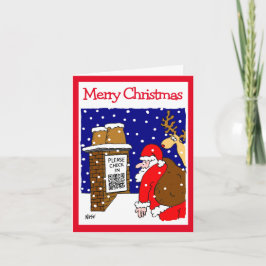 Diseño de código QR de Santa Claus Tarjeta de Navi