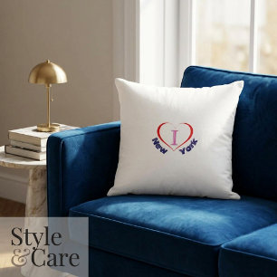 Diseño de cojín decorativo de arte moderno I Love
