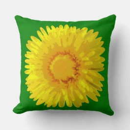 Diseño de Cojín decorativo verde "Sunshine Flowers