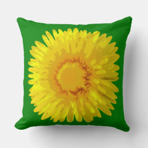 Diseño de Cojín decorativo verde "Sunshine Flowers