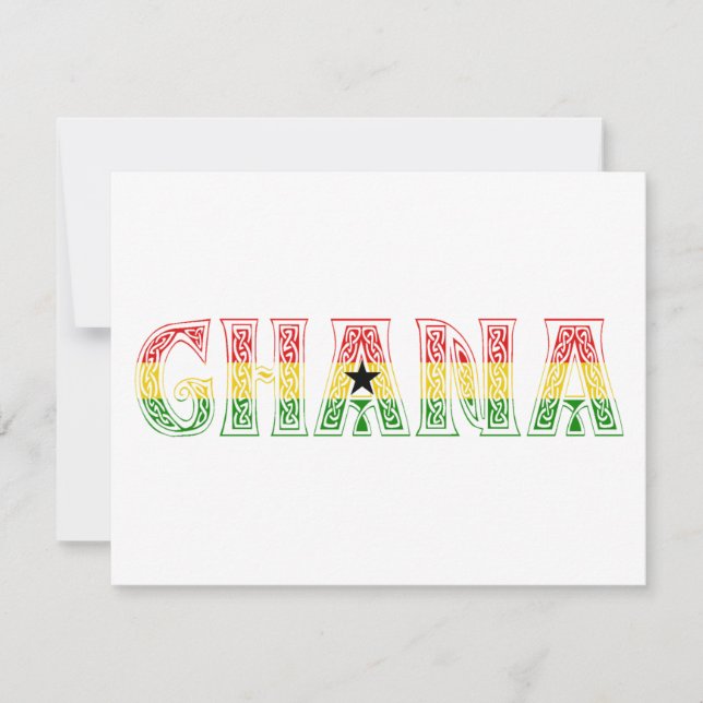¡Diseño de colores de Ghana! (Anverso)