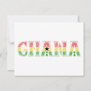 ¡Diseño de colores de Ghana!
