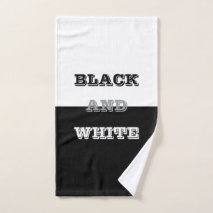 Diseño de colores sólidos y texto gris negro blanc