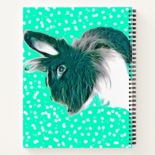 Diseño de conejo para cuaderno (Reverso)