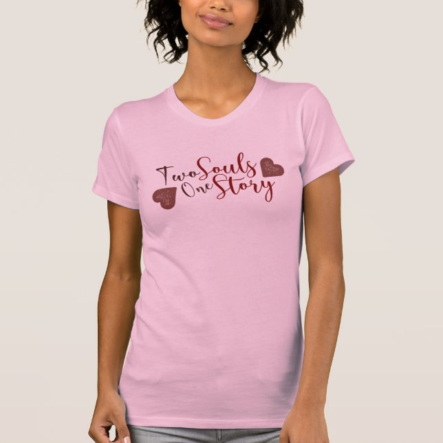 Diseño de corazón de amor de camiseta Romántica (Anverso)