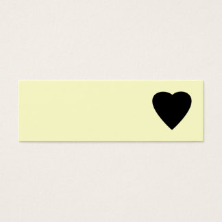 Diseño de Corazón de Amor Negro y Crema.