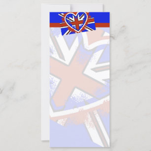 Diseño de corazón de bandera británica genial