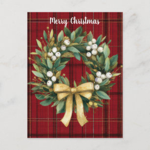 Diseño de Corona de Navidad Elegante y Festiva Pos