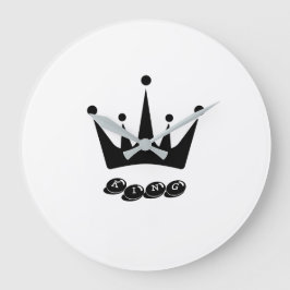 Diseño de Corona de Rey Reloj de Pared Acrílico Gr