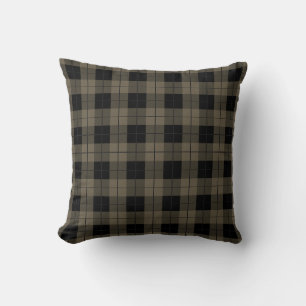 Diseño de cosecha moderna de almohada Black Brown