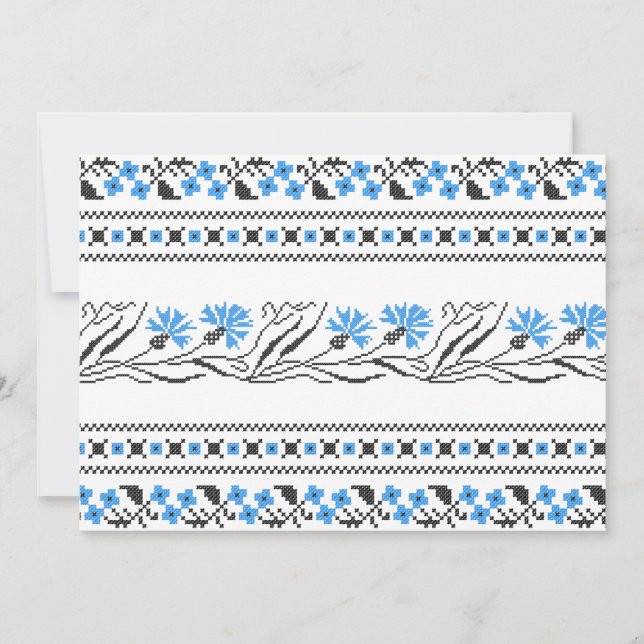 Diseño de costillas de flor azul (Anverso)