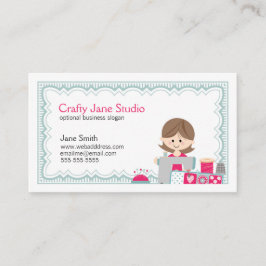 Diseño de costura astuto de la tarjeta de visita