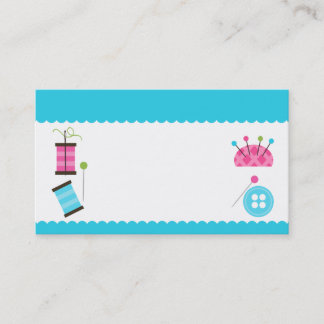 Diseño de costura de la tarjeta de visita