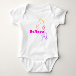 Diseño de creencia de Unicorn - Bebé Jersey Bodysu