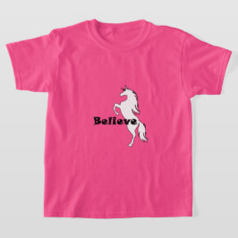 Diseño de creencia de Unicorn - Camiseta básica de