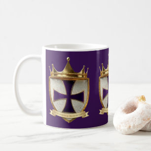 Diseño de cresta de sacerdote EOC taza de café / t