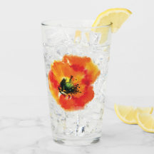 Diseño de cristal de la amapola