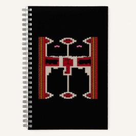 Diseño de cuaderno en espiral inspirado en arte de