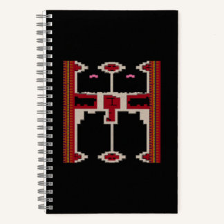 Diseño de cuaderno en espiral inspirado en arte de
