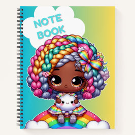 Diseño de cuaderno femenino lindo / Chibi 