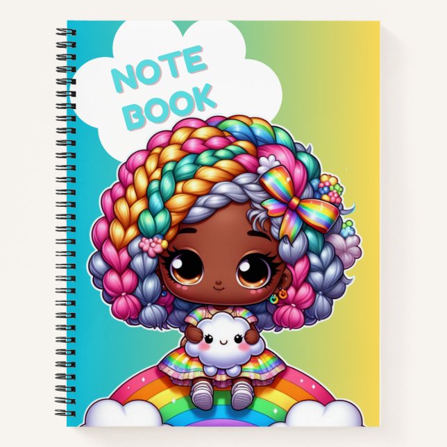 Diseño de cuaderno femenino lindo / Chibi  (Anverso)