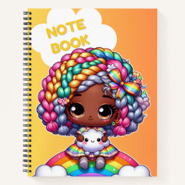 Diseño de cuaderno femenino lindo/ Chibi 