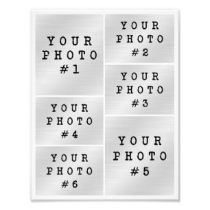 Diseño de cuadrícula de 6 fotos Collage fotográfic