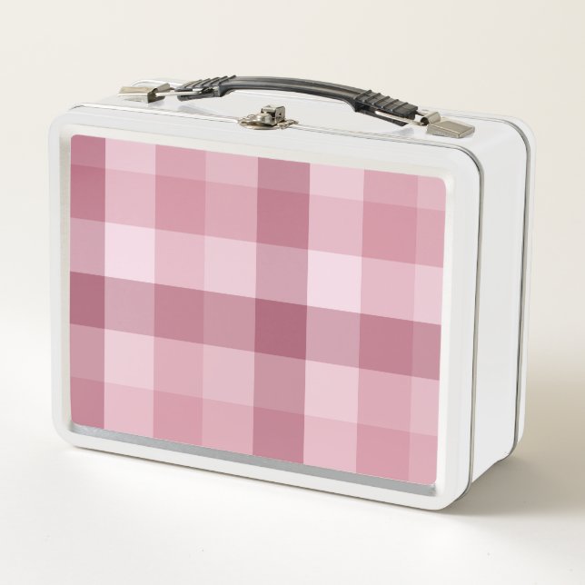 Diseño de Cuadros de Gingham Rosa (Anverso)