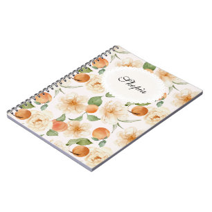 Diseño de cubierta de cuaderno elegante floral mel