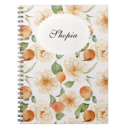 Diseño de cubierta de cuaderno elegante floral mel