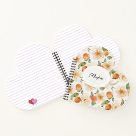 Diseño de cubierta de libreta elegante floral melo