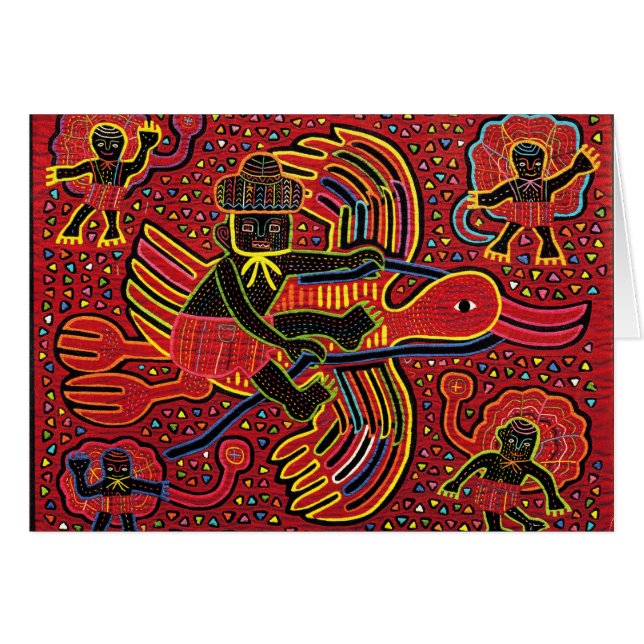 Diseño de Cuna Indio Cigüeña Trayendo Bebé (Anverso (Horizontal))