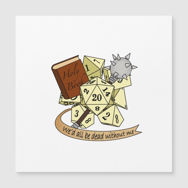 Diseño de dados de clérigo (Anverso)