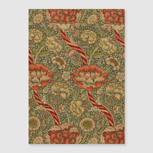 Diseño de damasco floral inglés de William Morris 