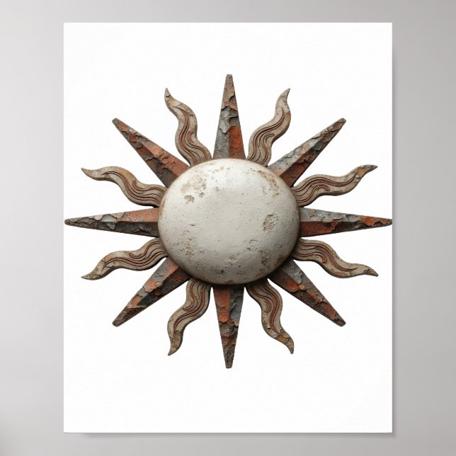 Diseño de declaración de arte abstracto de plata c (Frente)