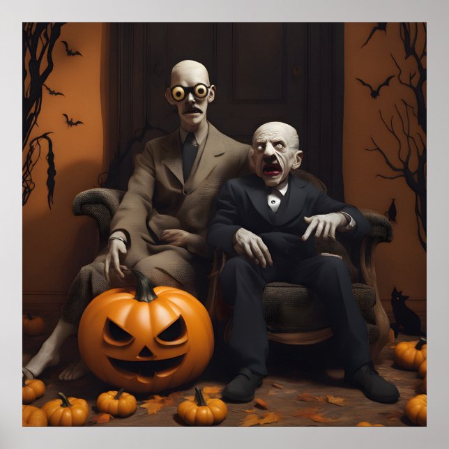 diseño de decoración de Halloween (Frente)