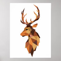 Diseño de Deer WPAP geométrico | Imprimible | Arte