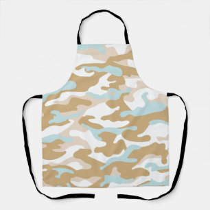Diseño de Delantal con Patrón de Camuflaje Costero