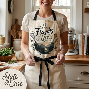 Diseño de delantal de cocina con cita de cocina Sa