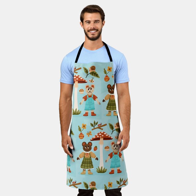 Diseño de delantal de hombre feliz  (Subido por el creador)