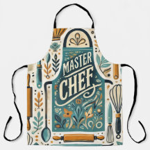 Diseño de delantal de Master Chef: Arte vibrante d